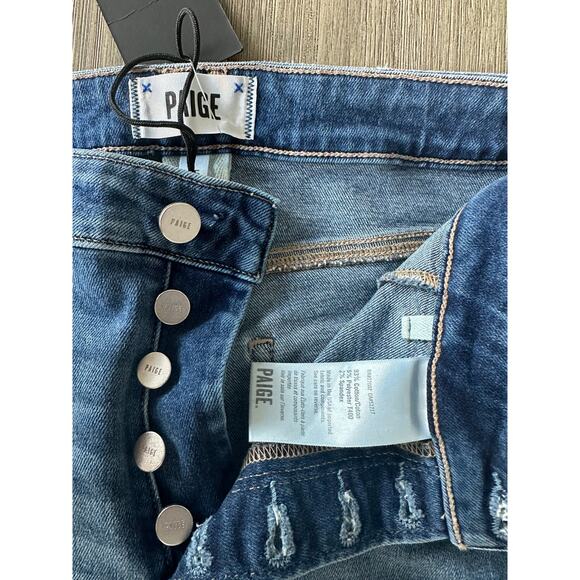 Paige Emmie High Rise Ankle Skinny Jeans in Sightseeing color size 25 NWT $249 - Picture 5 of 13